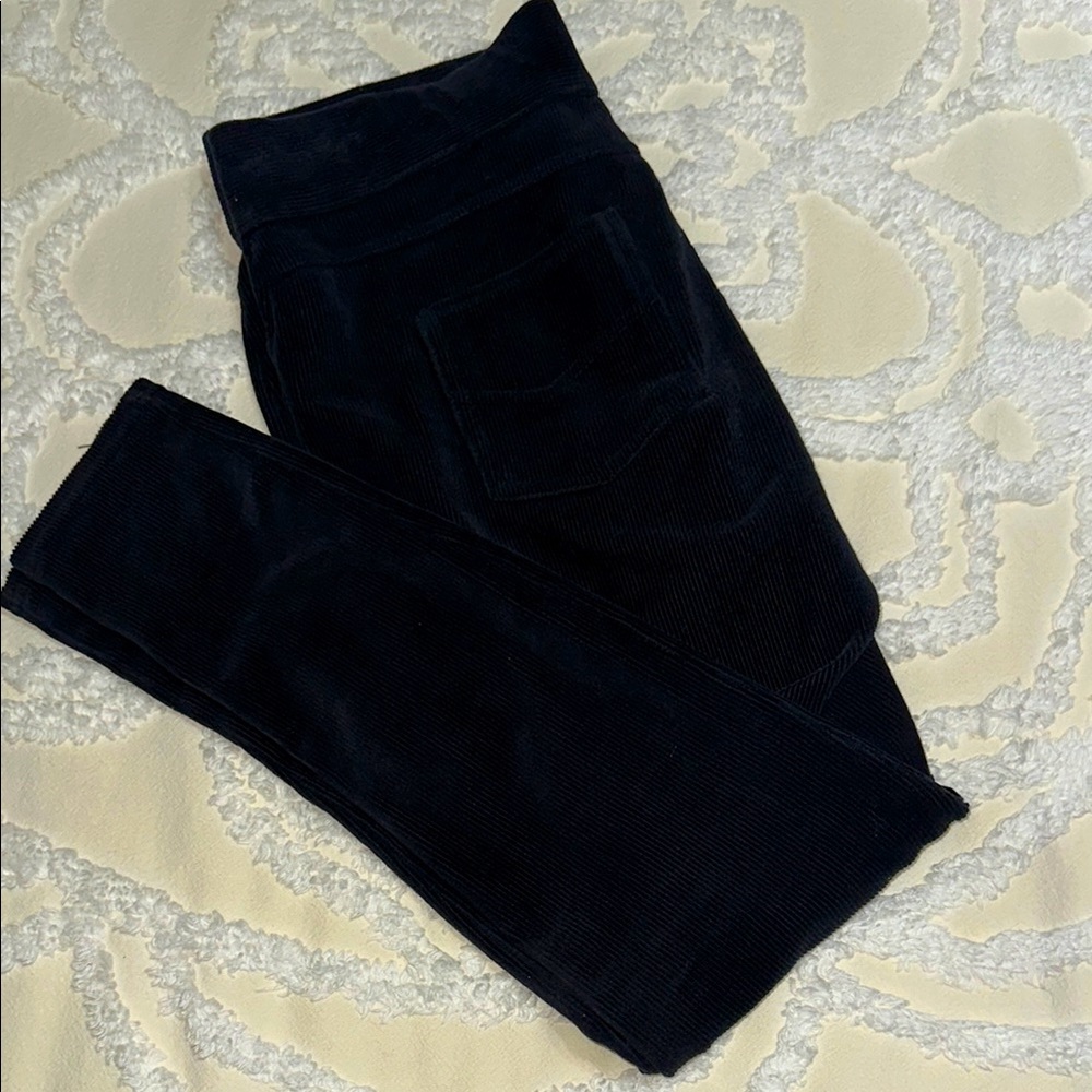 Women's Black Corduroy Leggings PL
